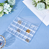 1Pc 24 Grids Plastic Nail Art Jewelry Storage Boxes OBOX-SP0001-01-3