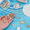 20Pcs 10 Styles Tibetan Style Alloy Pendants TIBEP-UN0001-25G-2