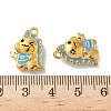 304 Stainless Steel Enamel Pendants STAS-I351-17G-02-3