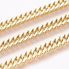 Ion Plating(IP) 304 Stainless Steel Curb Chain Bracelets BJEW-P235-13G-2