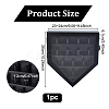 Pine Wood Wall Mounted Ring Organizer Display Stands with Visible Window Lids ODIS-WH0079-017-3