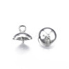 Non-Tarnish 304 Stainless Steel Cup Peg Bails Pendants STAS-S057-59B-P-1