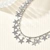 304 Stainless Steel Charm Bracelets for Women BJEW-D466-06P-4