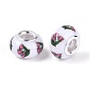 Opaque Resin European Beads RPDL-T004-01G-2