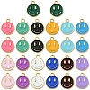 26Pcs 13 Colors Alloy Enamel Charms ENAM-FS0001-88-1