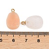 304 Dyed Natural Gemstone Pendants STAS-A135-12G-3