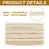 Polyester Filigree Wavy Lace Ribbon OCOR-WH0082-211C-2