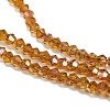 Transparent Electroplate Glass Beads Strands EGLA-A039-T2mm-UA09-3