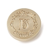 Golden Tone Wax Seal Brass Stamp Head DIY-B079-01G-U-2