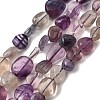 Natural Purple Fluorite Beads Strands G-D321-A02-2
