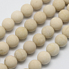 Natural Fossil Beads Strands G-D694-4mm-2