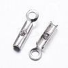 Tarnish Resistant 304 Stainless Steel Folding Crimp Ends X-STAS-K146-007-2mm-1