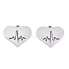 Non-Tarnish 201 Stainless Steel Charms STAS-S081-087-2