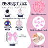 5 Styels Transparent Flat Back Resin Rhinestone Cabochons & Opaque Resin Decoden Cabochons FIND-TA0005-52-3