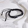 1Pc Guitar PU Leather Cord Bracelets BJEW-LP0003-46-3