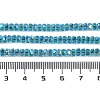 Electroplate Glass Beads Strands X-GLAA-Q105-03G-4