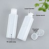 100ml PE Plastic Empty Refillable Flip Cap Bottles LS-MRMJ-WH0037-13C-4