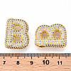 Brass Micro Pave Cubic Zirconia Pendants KK-N254-06G-B-3