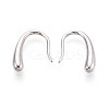 925 Sterling Silver Teardrop Dangle Earrings STER-N016-129P-1