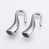 Tarnish Resistant 304 Stainless Steel Hook
 Clasps X-STAS-E428-01P-1