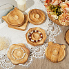 6Pcs 6 Styles Beech Wooden Jewelry Bracelet Finger Ring Diplay Holder Tray ODIS-BBC0001-03A-7