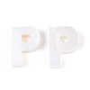 Natural Freshwater Shell Letter Charms BSHE-ZX007-02P-4