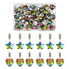 Yilisi 48Pcs 2 Styles Large Hole Alloy European Dangle Charms FIND-YS0001-01-1