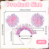 Plastic Hair Bands OHAR-WH0042-02A-3