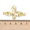 Brass Enamel Fold Over Clasps KK-U043-10G-02-3