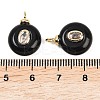 Natural Black Onyx(Dyed & Heated) Pendants G-Z134-03G-04-3