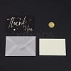 Paper Thank You Greeting Cards with Envelopes and Paperboard DIY-F069-01H-1