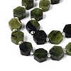 Natural Canadian Jade Beads Strands G-P534-A18-01-3