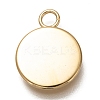 304 Stainless Steel Pendant Cabochon Settings STAS-Z030-01I-G-2