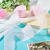 2Rolls Polyester Hot-fix Rhinestone Raw Edges Ribbon OCOR-TA0003-95E-5