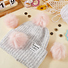 Faux Fox Fur Soft Pompom Ball DIY-WH20002-620A-07-3