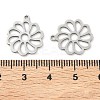 Hollow 201 Stainless Steel Pendants STAS-F337-10A-P-3