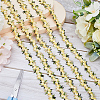 15 Yards Flower Polyester Embroidery Lace Ribbon OCOR-WH0070-77H-4