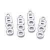Rack Plating Alloy Enamel Pendants ENAM-T011-161-1