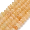 Natural Topaz Jade Beads Strands G-Z111-A06-02-3