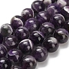 Natural Chevron Amethyst Beads Strands G-I222-14mm-01-2