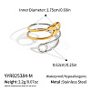 304 Stainless Steel Open Cuff Rings for Women BS6806-2-2
