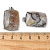 Natural Mixed Gemstone Pendants G-Z070-01P-06-3