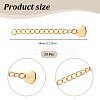 15Pcs 304 Stainless Steel Curb Chain Extender STAS-UN0061-44-4