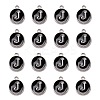 Platinum Plated Alloy Charms LS-ENAM-S118-02J-P-2