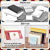 2-Row Acrylic Wall Mounted Mail Display Stands DIY-WH0430-738-4