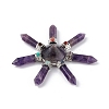 Chakra Natural Amethyst Energy Tower Pyramid G-L524-08P-01-2