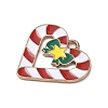 Christmas Alloy Enamel Pendants ENAM-I071-01KCG-09-2