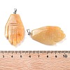 Natural Topaz Jade Carved Pendants G-K369-01P-02-3