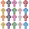 60Pcs Spray Painted Alloy Slide Charms FIND-SC0015-87-1