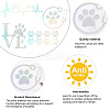 8 Sheets 4 Style Waterproof Heart & Bear Paw Pattern PET Car Decals Stickers STIC-GF0001-03A-4